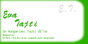 eva tajti business card